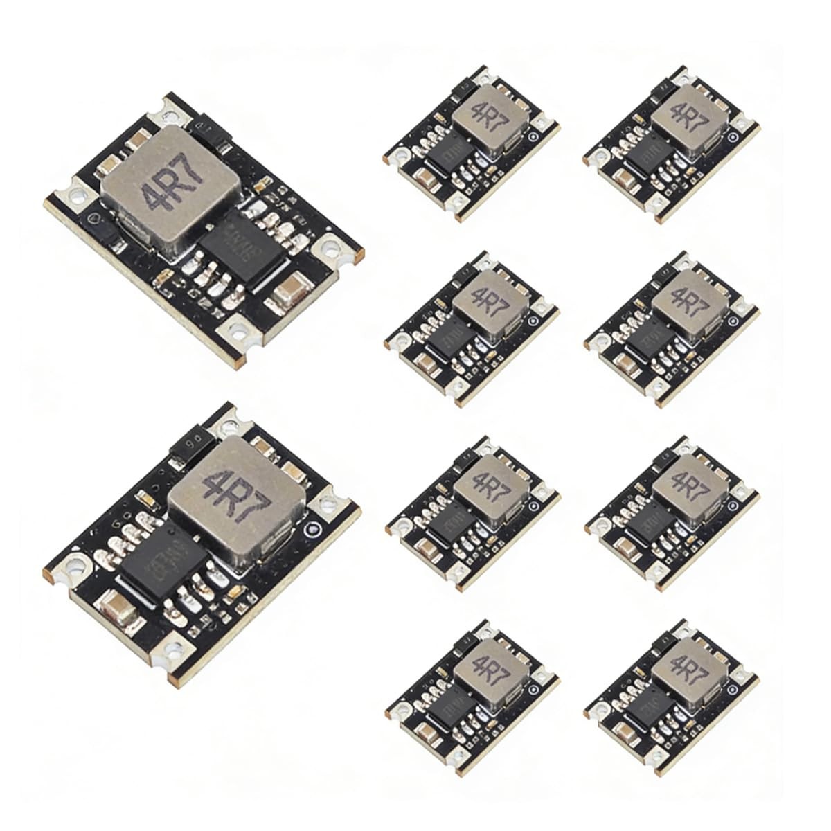 10-Pack DC-DC Adjustable Step-Down Voltage Regulator Module Kit - 5V-30V Inpu...