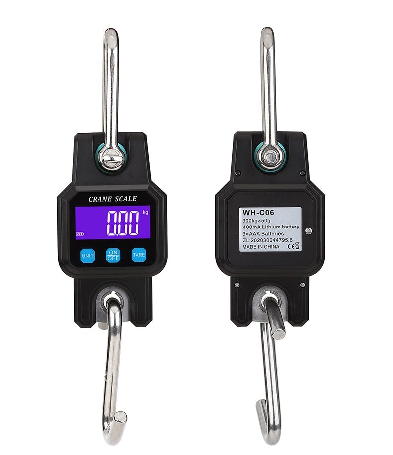 300kg 50g Rechargeable Hanging Hook Scales Digital Bluetooth Weight Balance