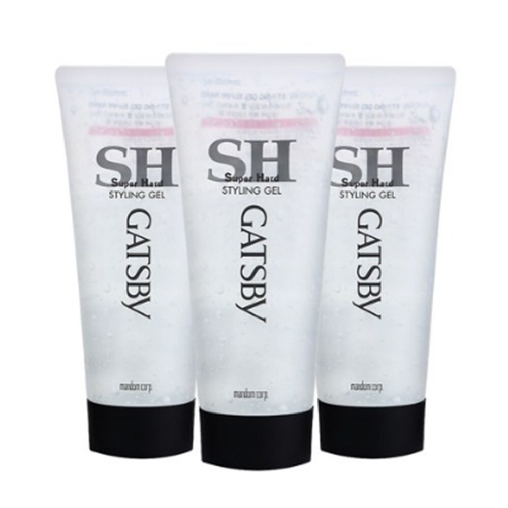 Gatsby Mens Hair Styling Gel Super Hard / 200g x 3ea