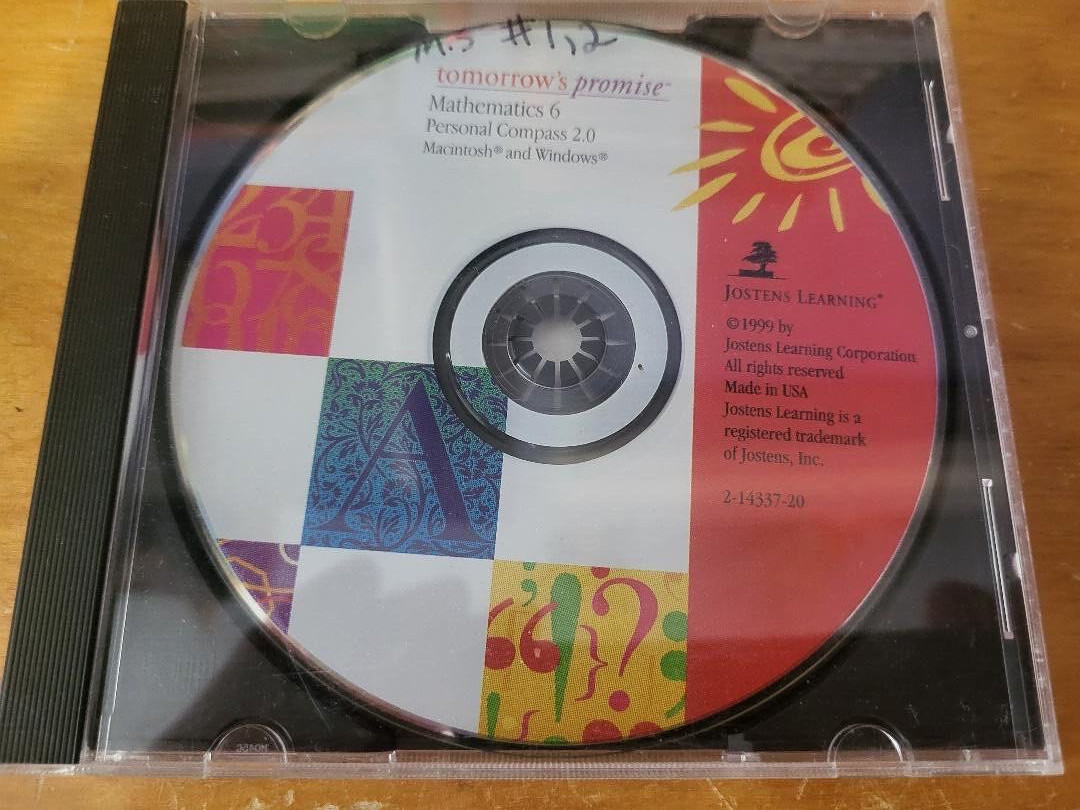 Jostens Learning - Tomorrow's Promise - Mathematics 6, Personal Compass 2.0, PC