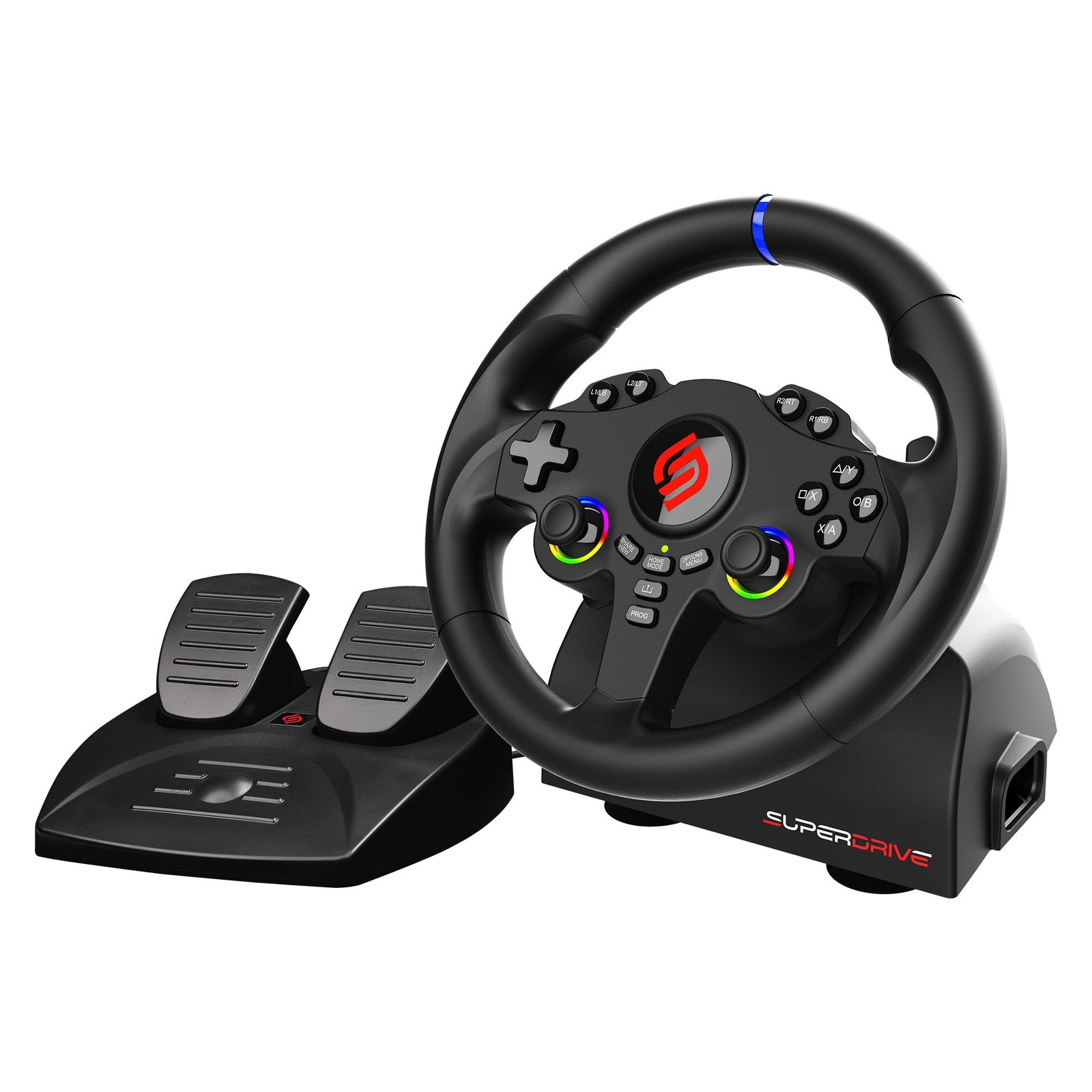 SUBSONIC - Superdrive 220RS-5 Racing Wheel for Playstation PS5 and PC - Black