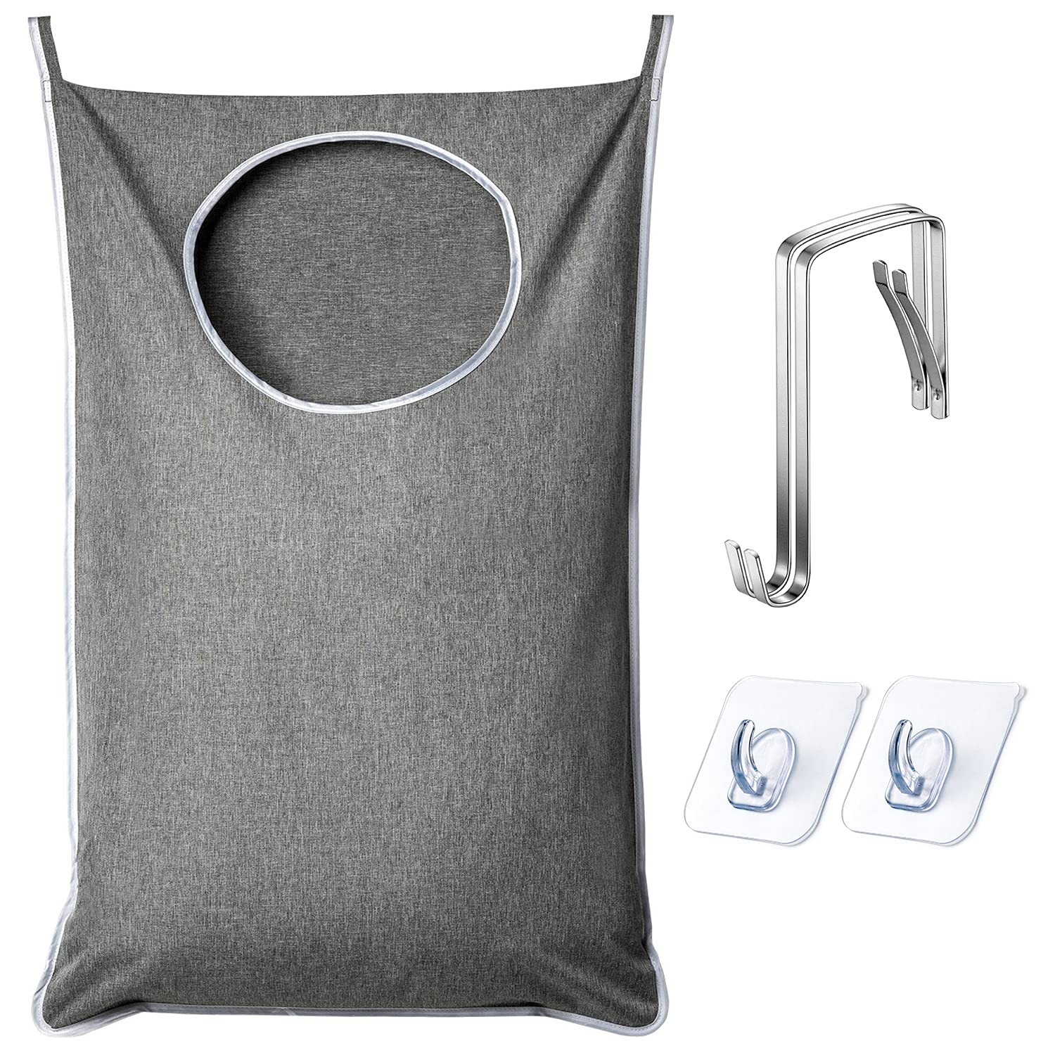 ANSTROUT XL Hanging Laundry Hamper, Extra Large XXL-1PC, Grey-1pack