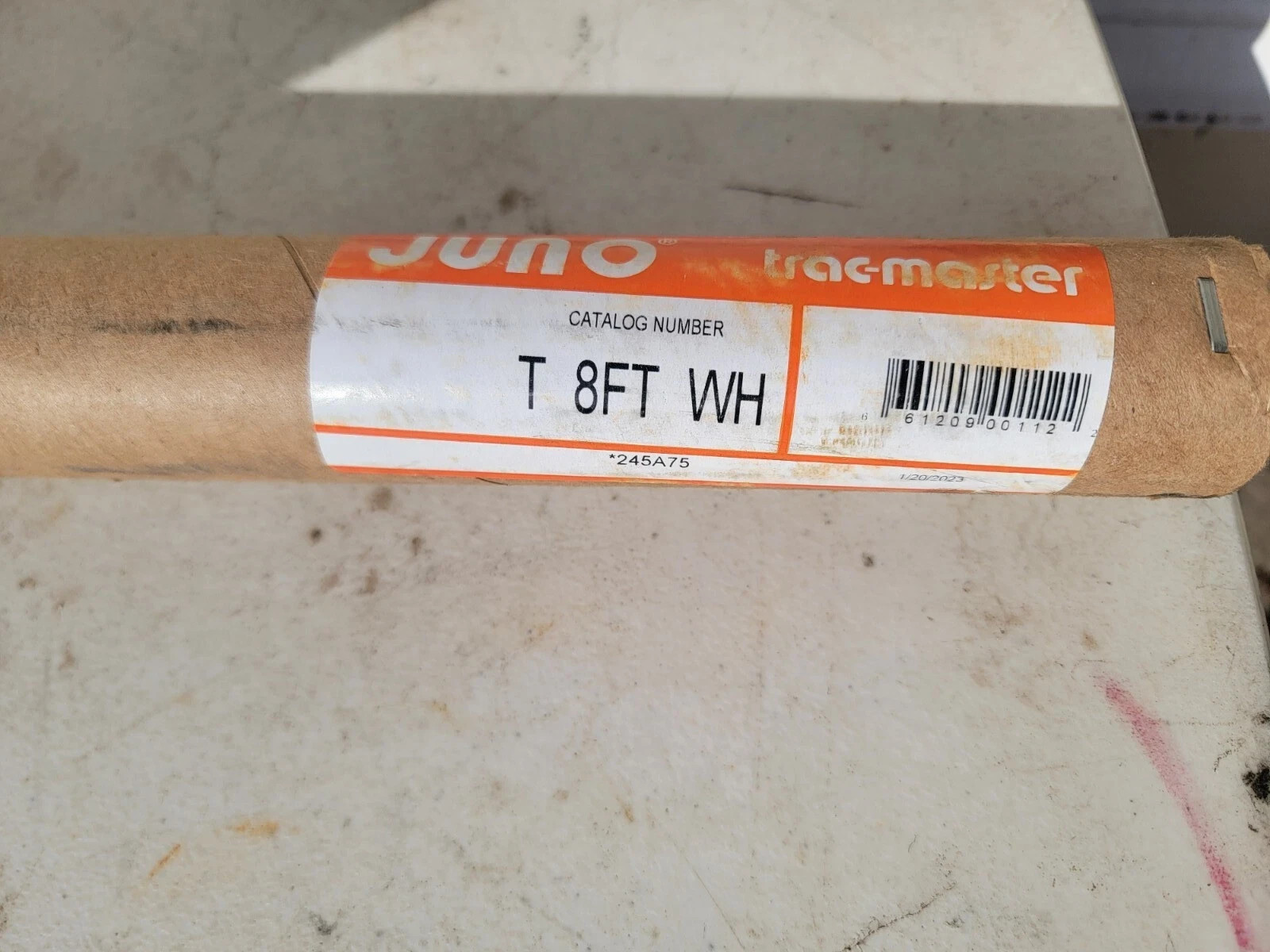 Juno Lighting T8WH Trac-Master Line Voltage Single Circuit Track 8 ft White
