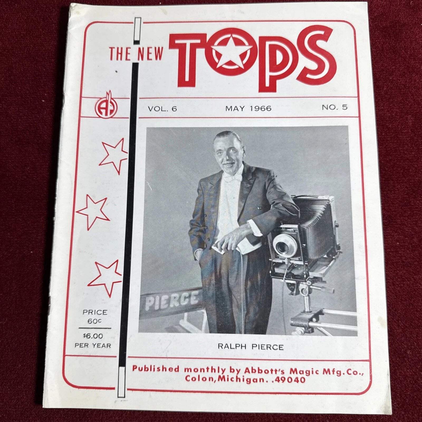 TOPS Magic Magazine VNTG Abbott’s February 1966 Vol 6 #5 Ralph Pierce
