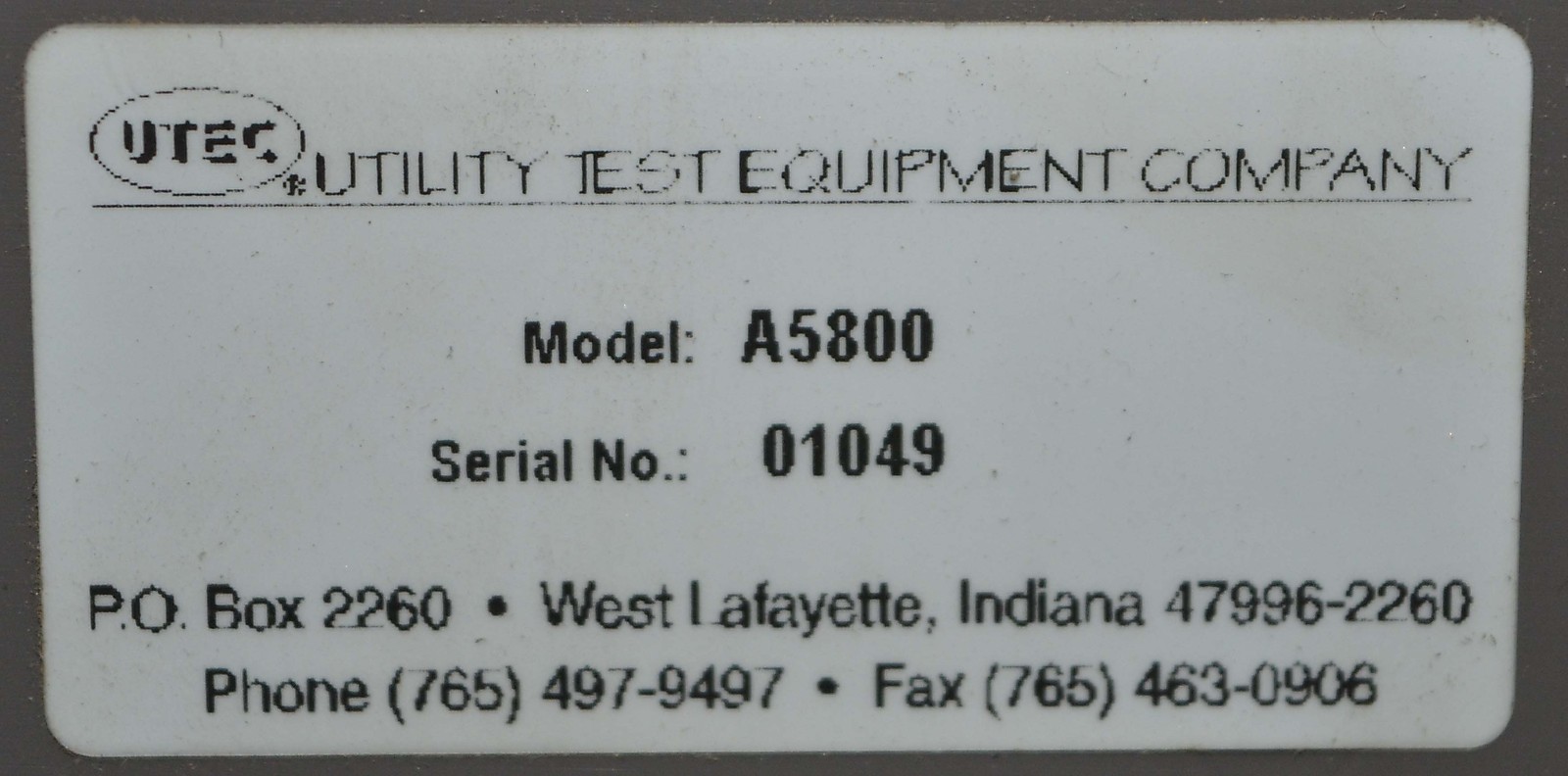 Utec / Radian Meter Calibration System 5800 ++ NICE ++