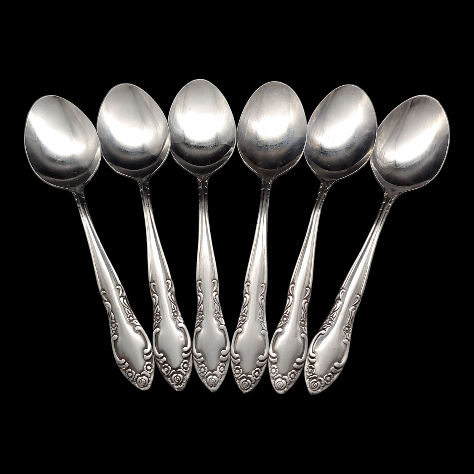 6 Oneida Northland Royal Ballad Teaspoons - 6" Stainless Steel Korea