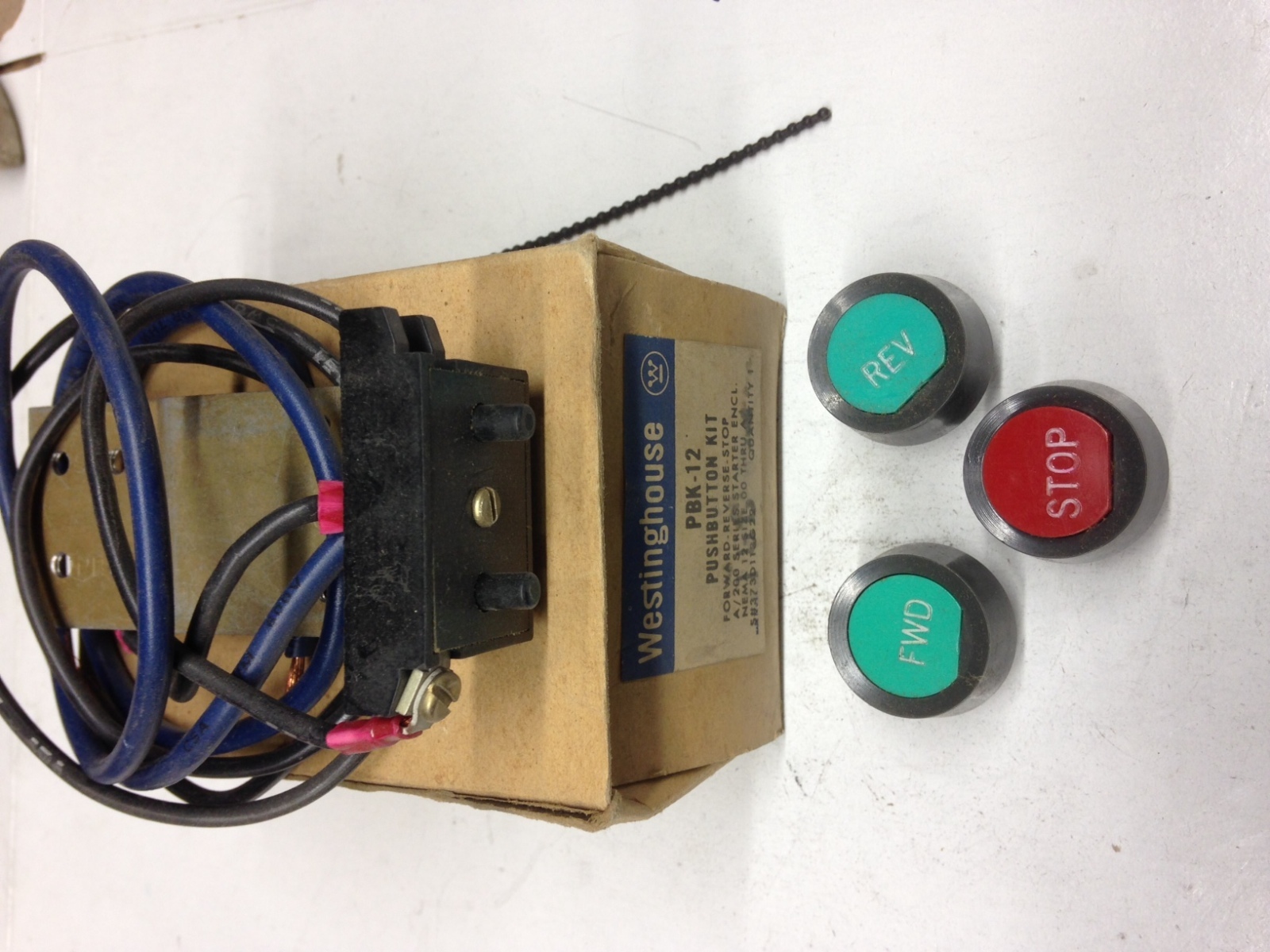 PBK12 Westinghouse Pushbutton Kit Forward Reverse Stop NIB