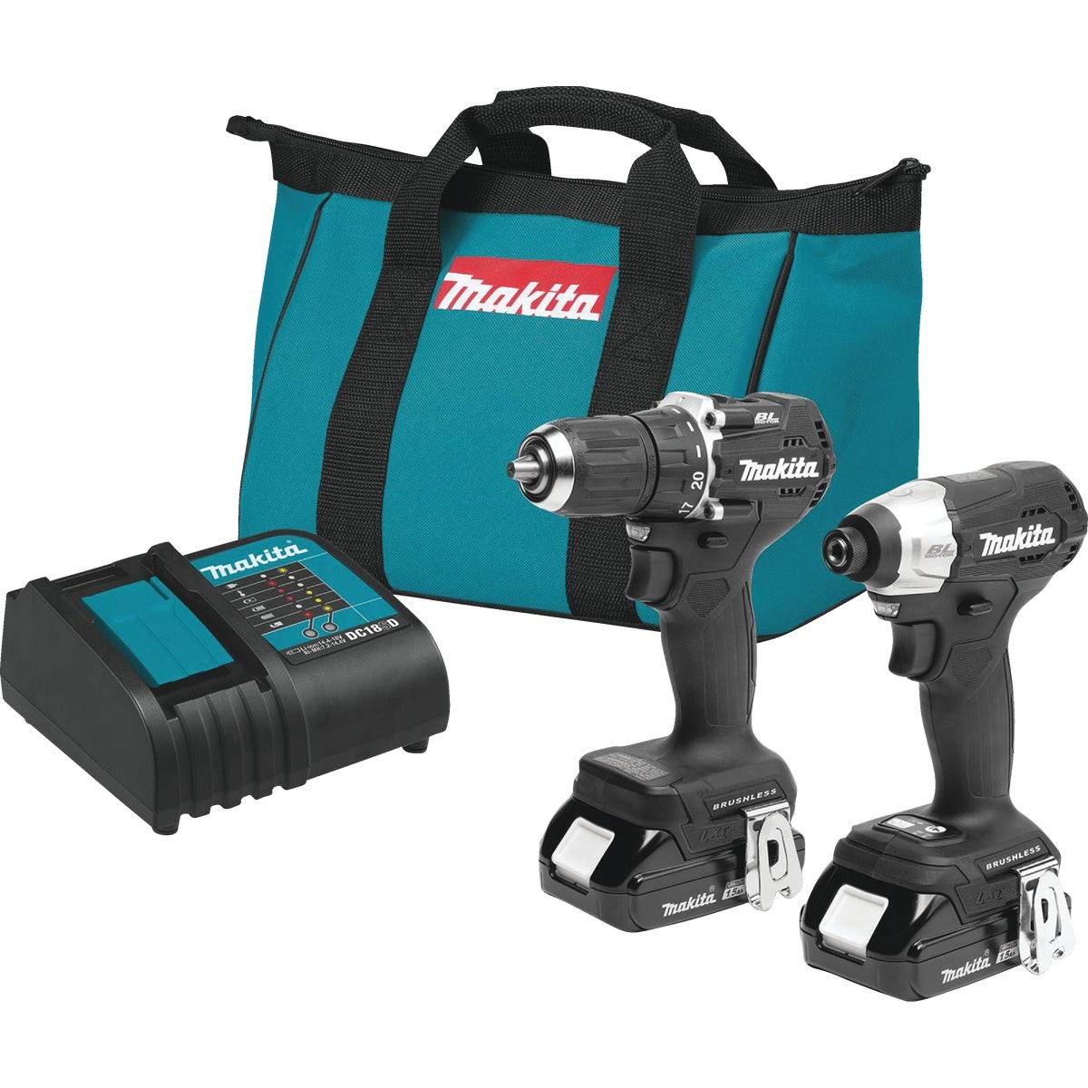 Makita 2pc 18v Lxt Combo Kit CX203SYB Makita CX203SYB 088381733014