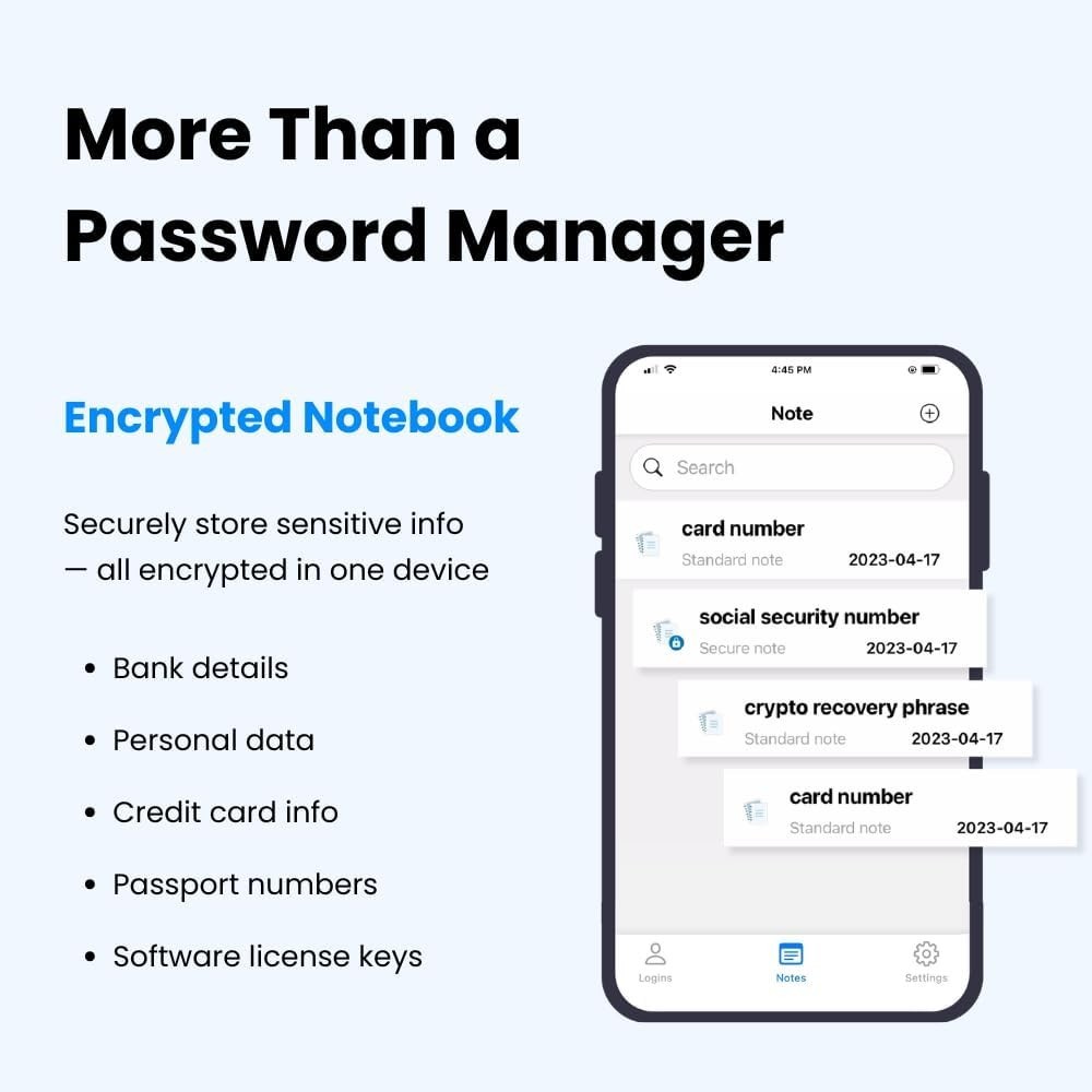 Offline Password Keeper – Secure Bluetooth Drive with 1,000 Credential Storage
