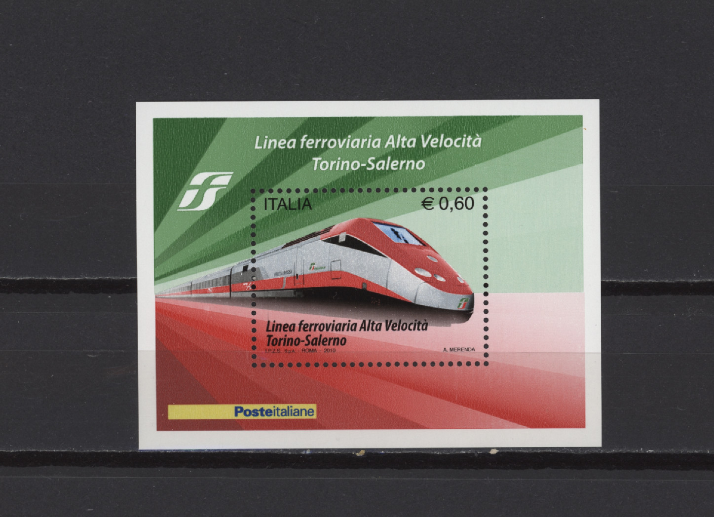 s58691 ITALY 2010 MNH** High Speed Train s/s