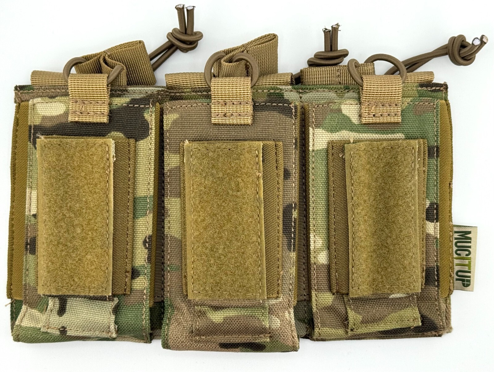 MUCTAC Kangaroo Triple Mag  Pouch – 1000D Nylon, Holds 3 - 5.56 & 9mm Mags – MC