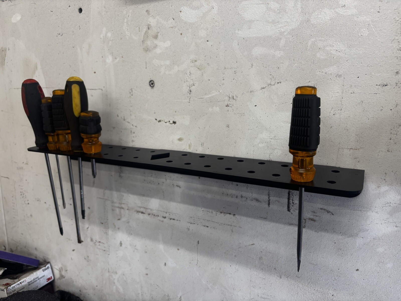 Wall Mounted Screw Driver Organizer