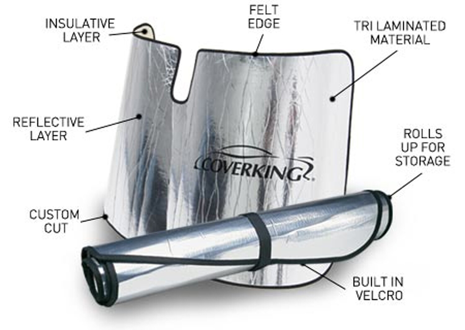 Coverking Custom Fit Sunshield for Subaru Outback - Made to Order - Sunshade
