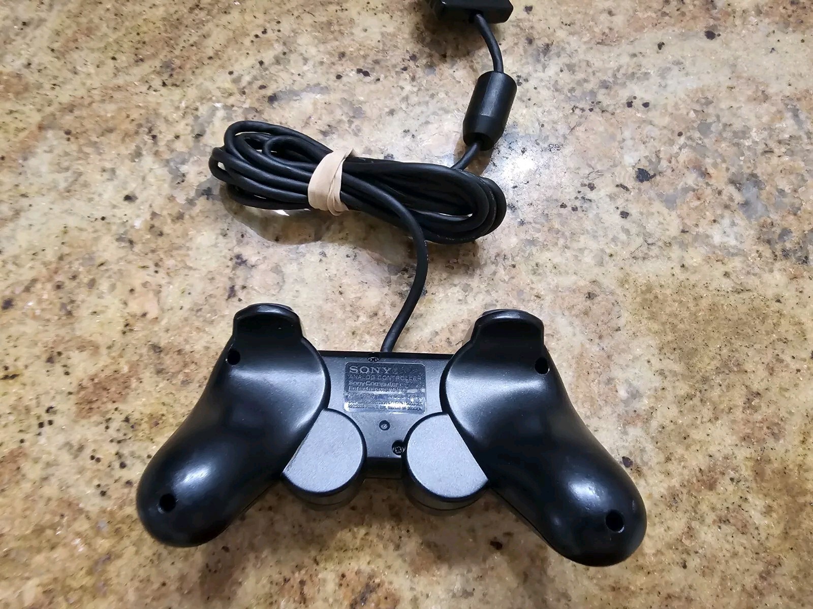 Sony PS2 BLACK Wired Controller OEM DualShock PlayStation 2 AUTHENTIC