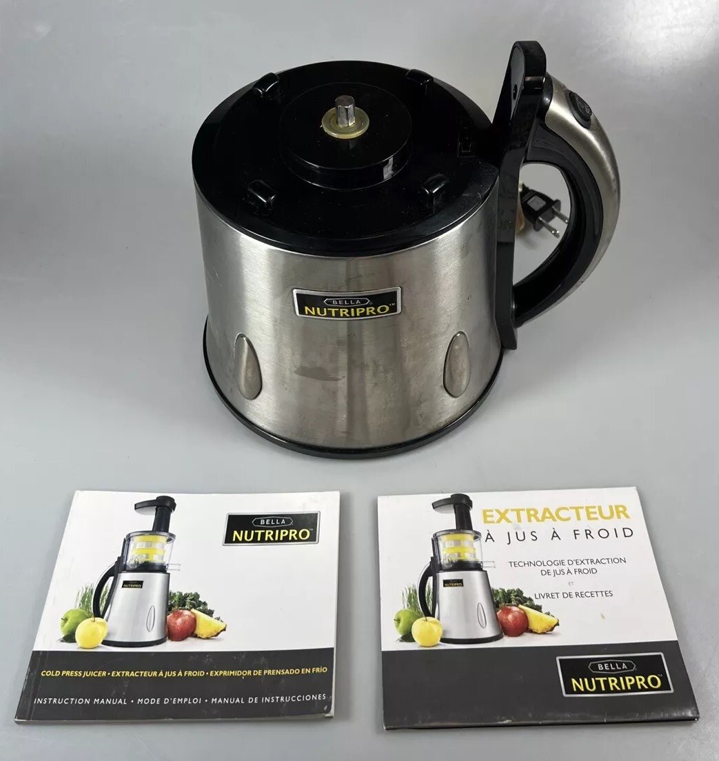 Bella Nutripro JE5616 #13887 Motor Base Replacement & Manual Parts Only Tested