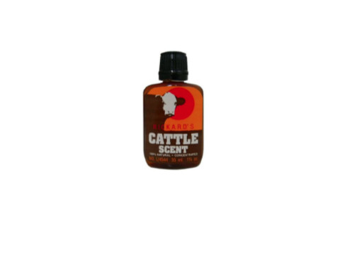 PETE RICKARD - NEW 1 1/4 OZ. CATTLE SCENT DEER HUNTING COVER LURE - LH544
