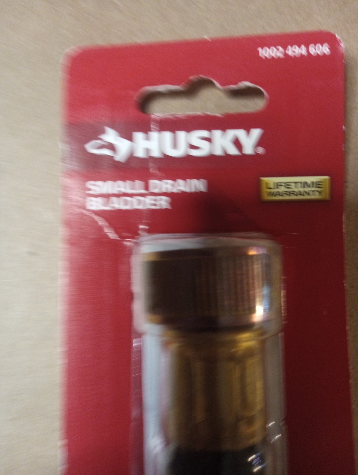 HUSKY Small Drain Bladder Drain Clog Cleaner Rubber w/ Brass Fitting New!