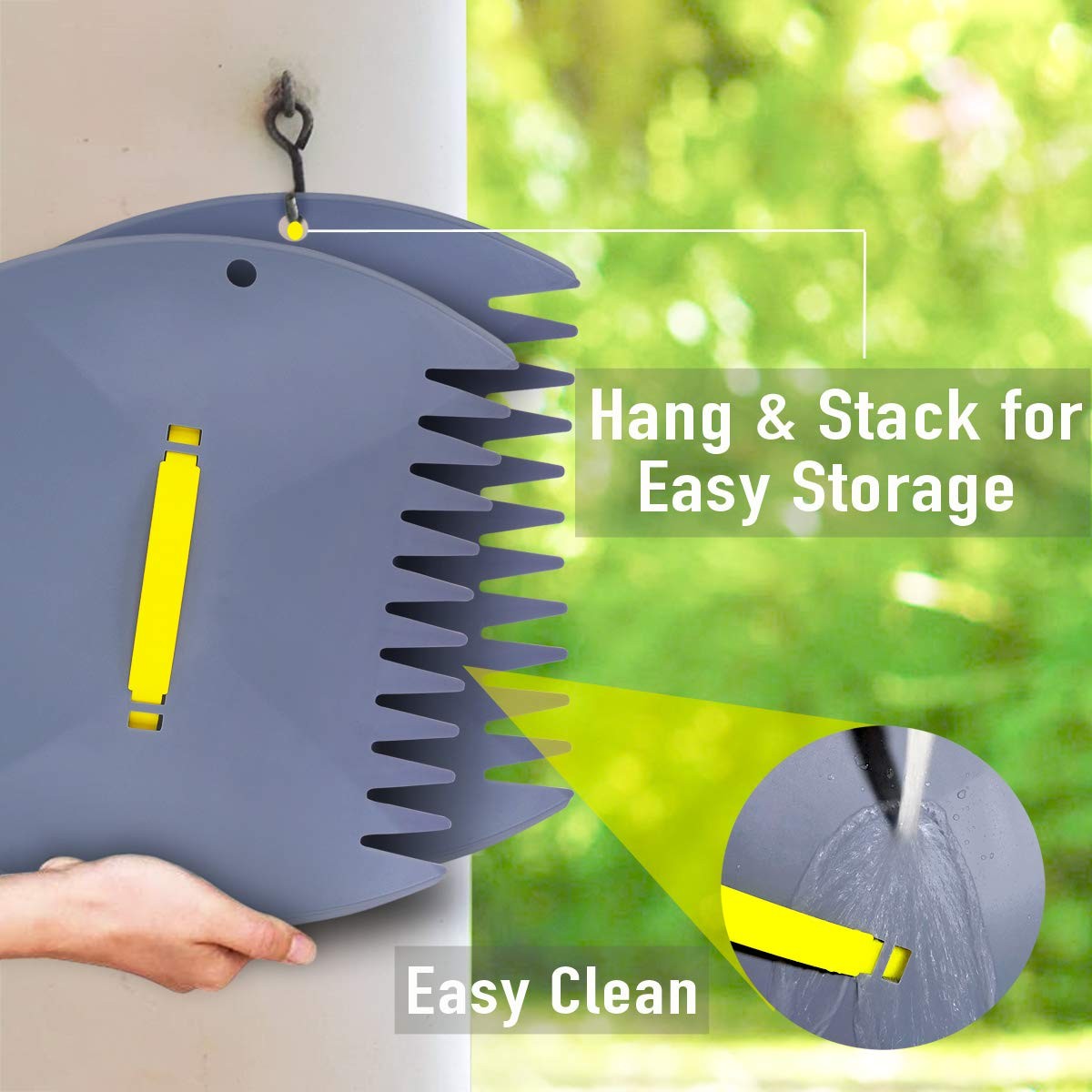 Leaf Scoops and Claws, Lightweight Leaf Grabber Claws, Yard Scoops for Leaves...