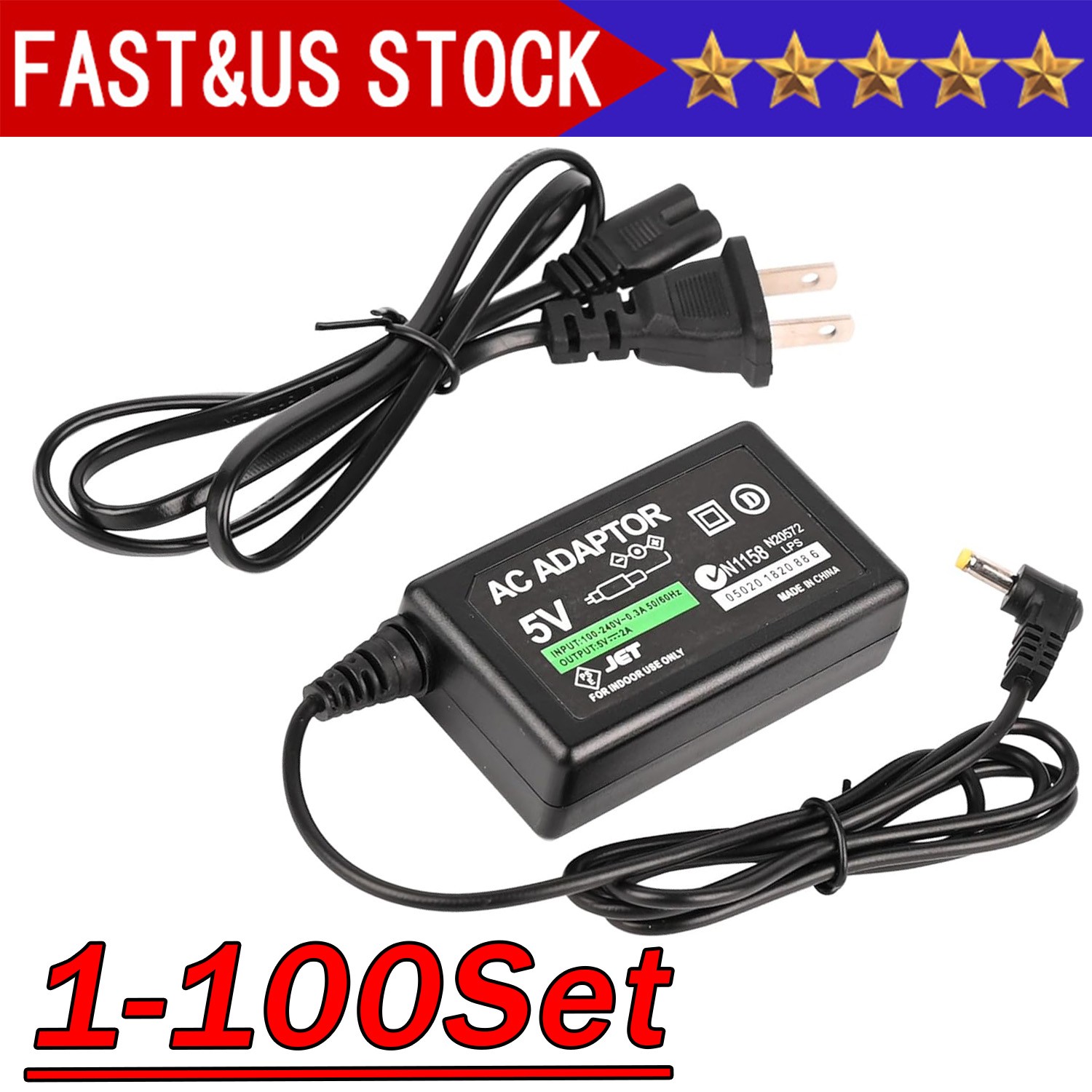 AC Adapter Home Wall Charger Power Supply For SONY PSP 1000 2000 3000 Slim Lite