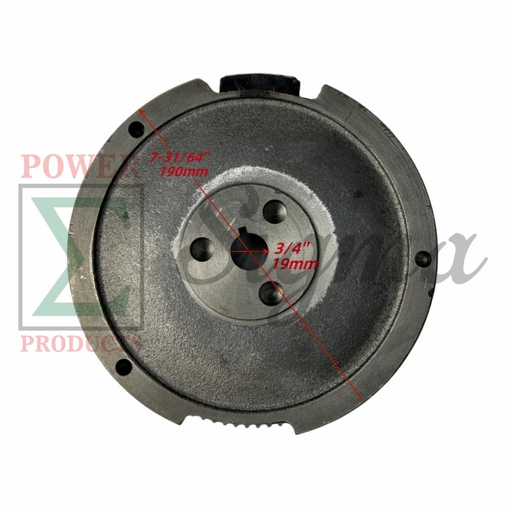 Flywheel with Gear for Electric Start Upgrade for Predator 301cc 8HP Engine