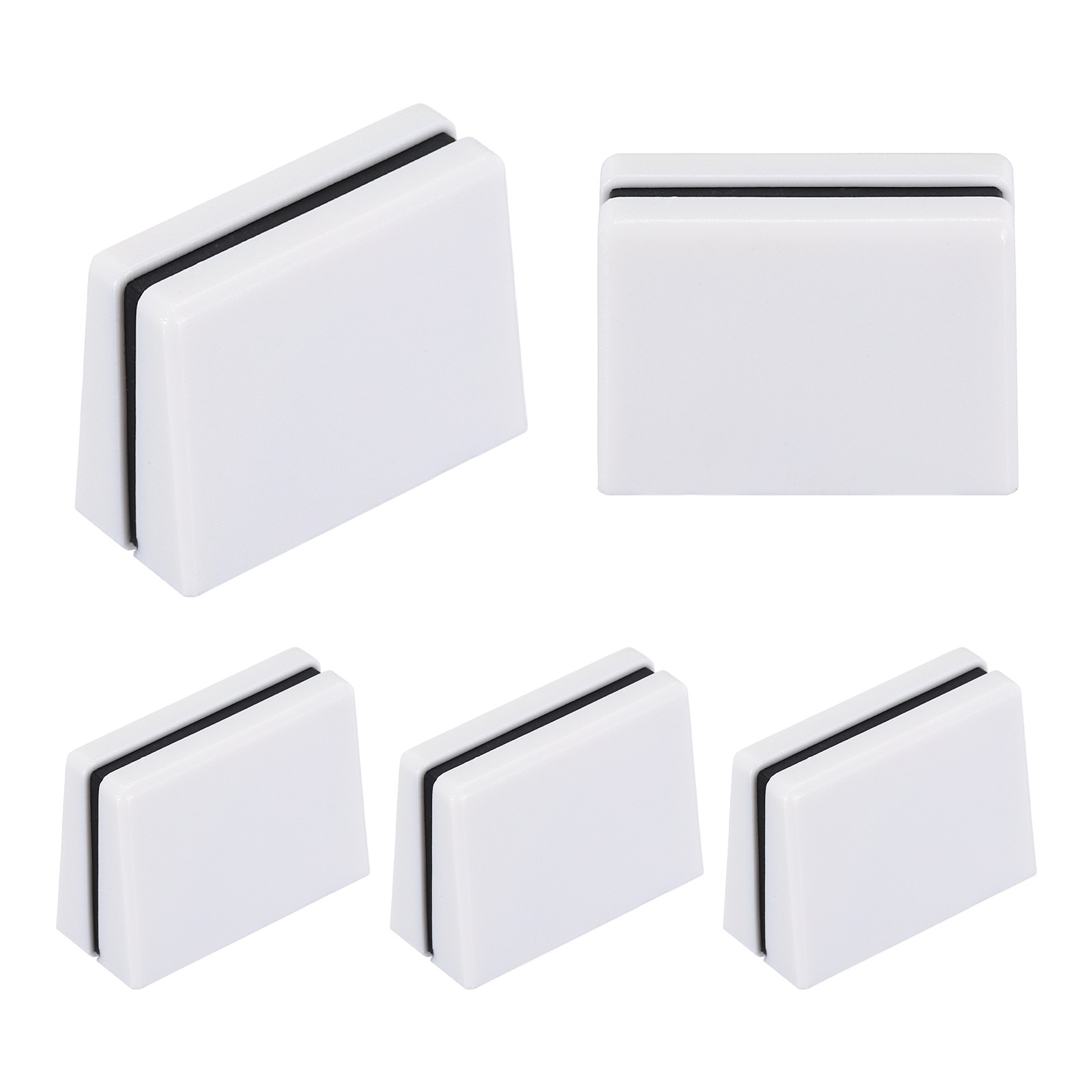 5 x White Universal Fader Knobs for Plastic DJ Mixer