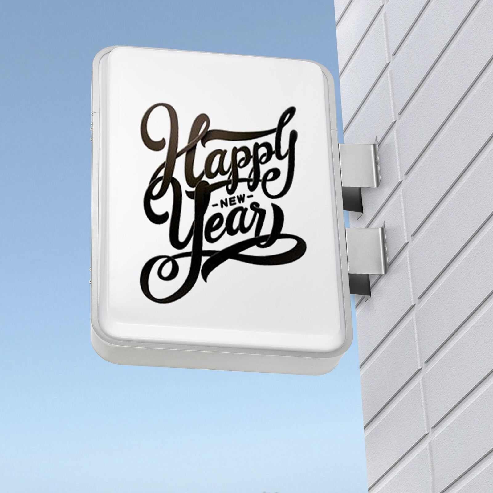LED Rectangle Double-sided Advertising Light Box Illuminated Projecting Sign