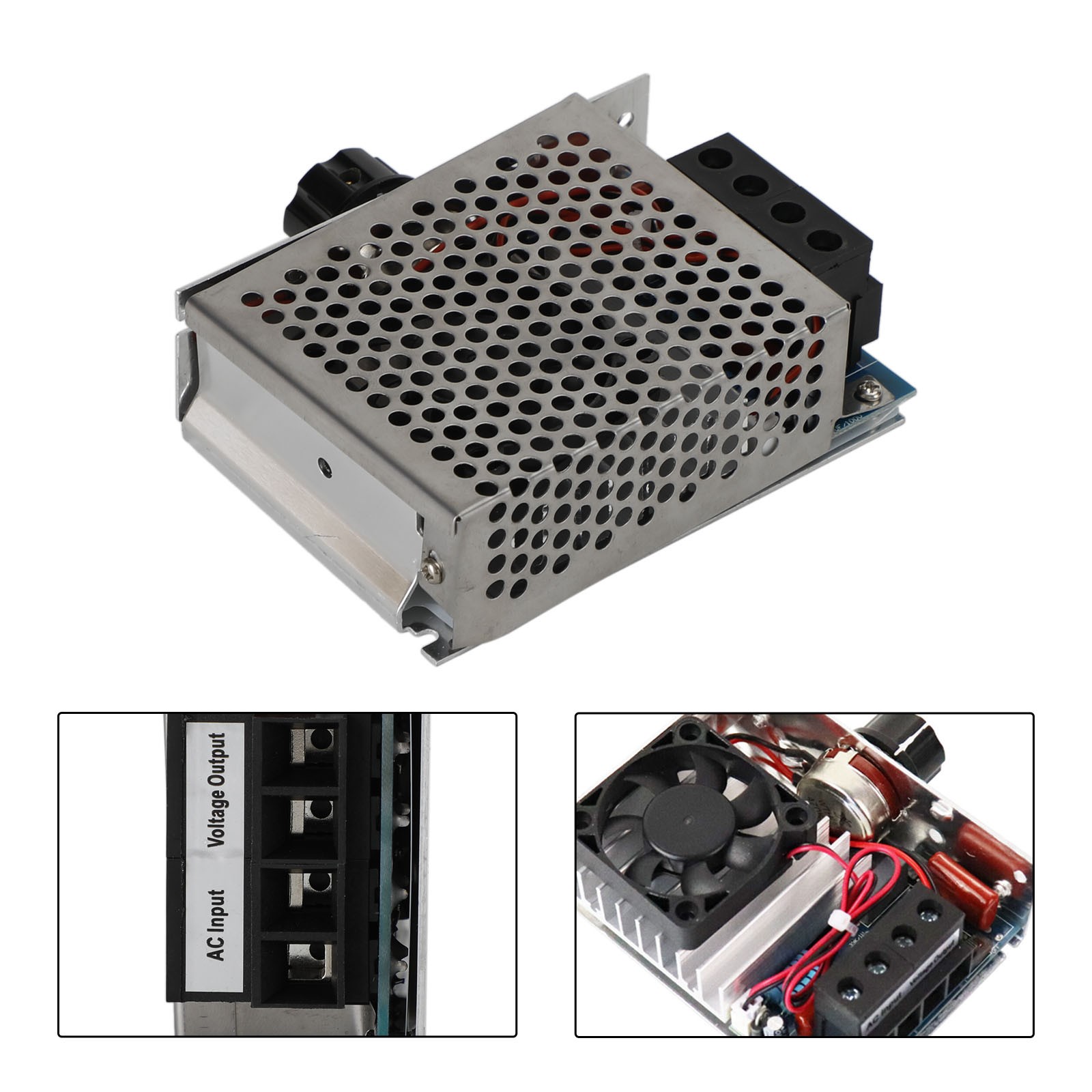 AC 110-220V 10000W SCR Electronic Voltage Regulator Motor Control Thermostat
