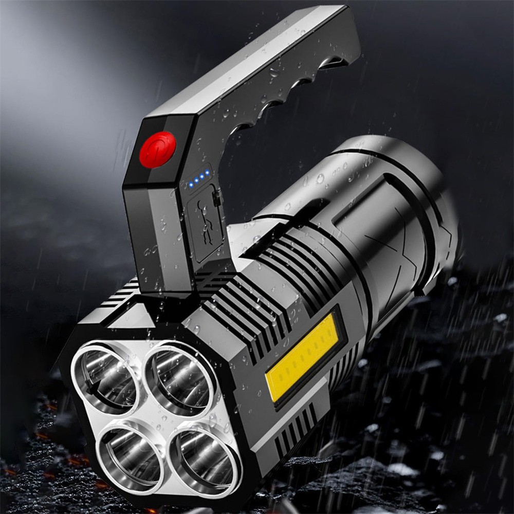 2000000 Lumens Super Bright LED Tactical Flashlight Rechargeable LED Work Light