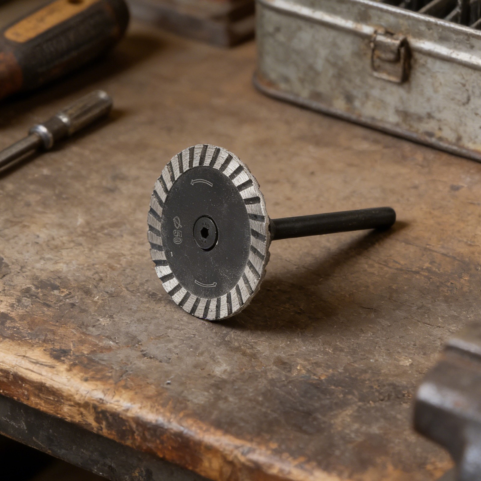 6mm Shank 50mm Emery Cutting Disc for Fast Smooth Cutting of Stone and Masonry