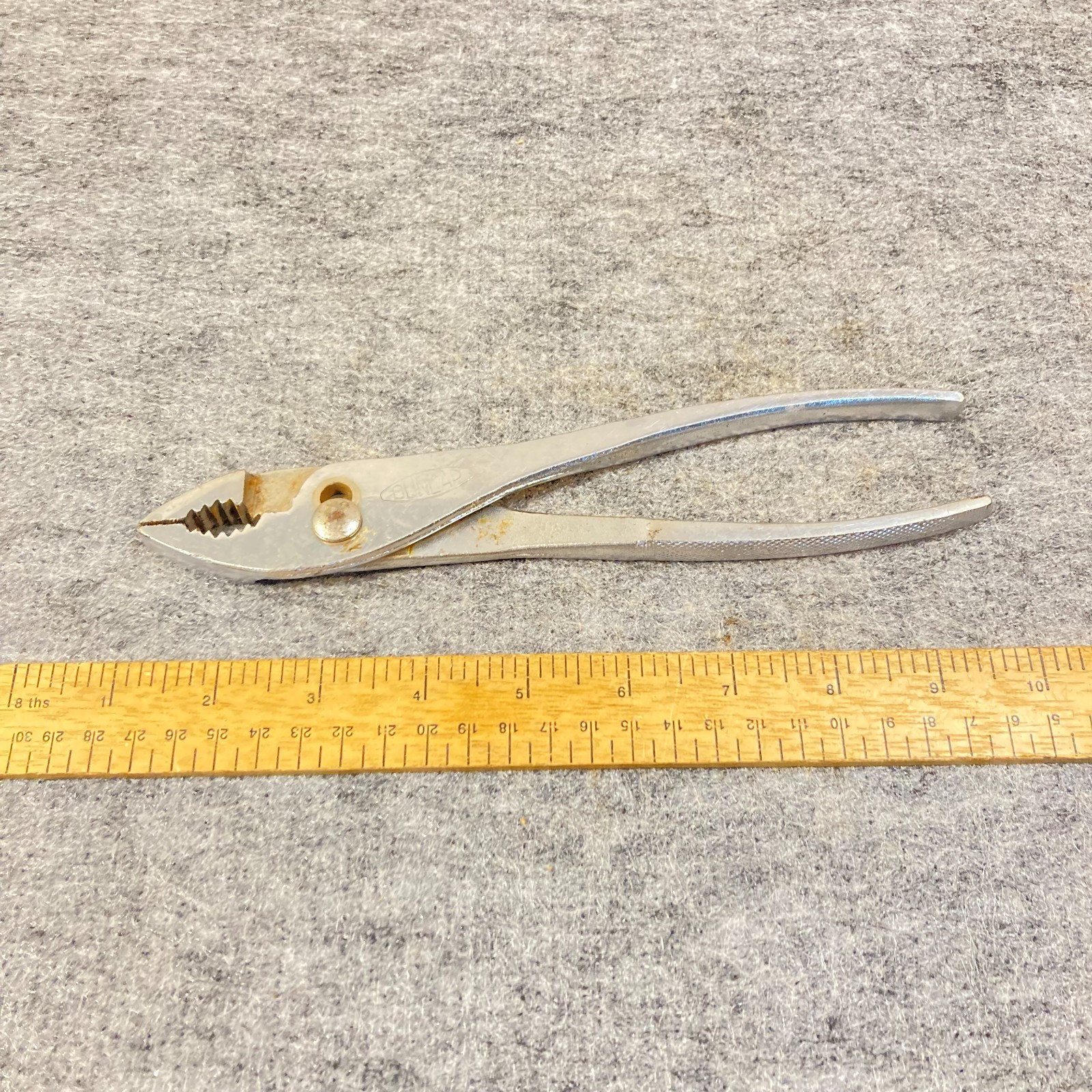 Dunlap Pliers Slip Joint Wire Cutting 8 3/4" USA
