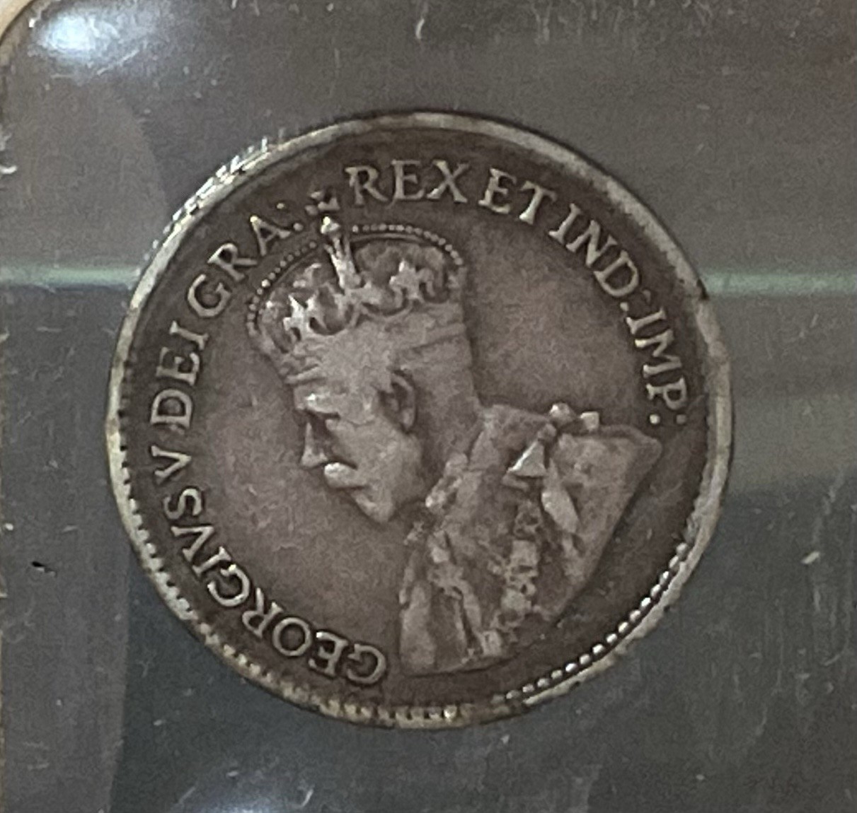 1919 Canadian 5 Cents Silver F