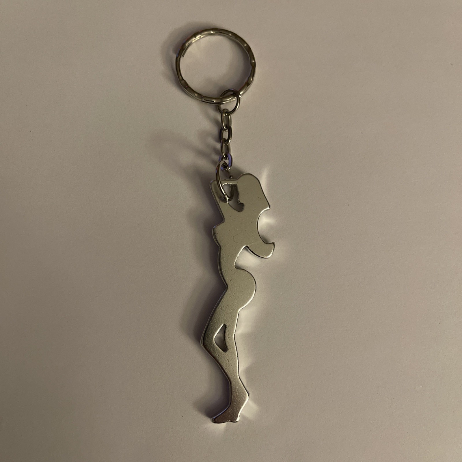 Set of 10  Sexy Girl/Woman Silhouette Can Opener Bachelor Party Favor Silver