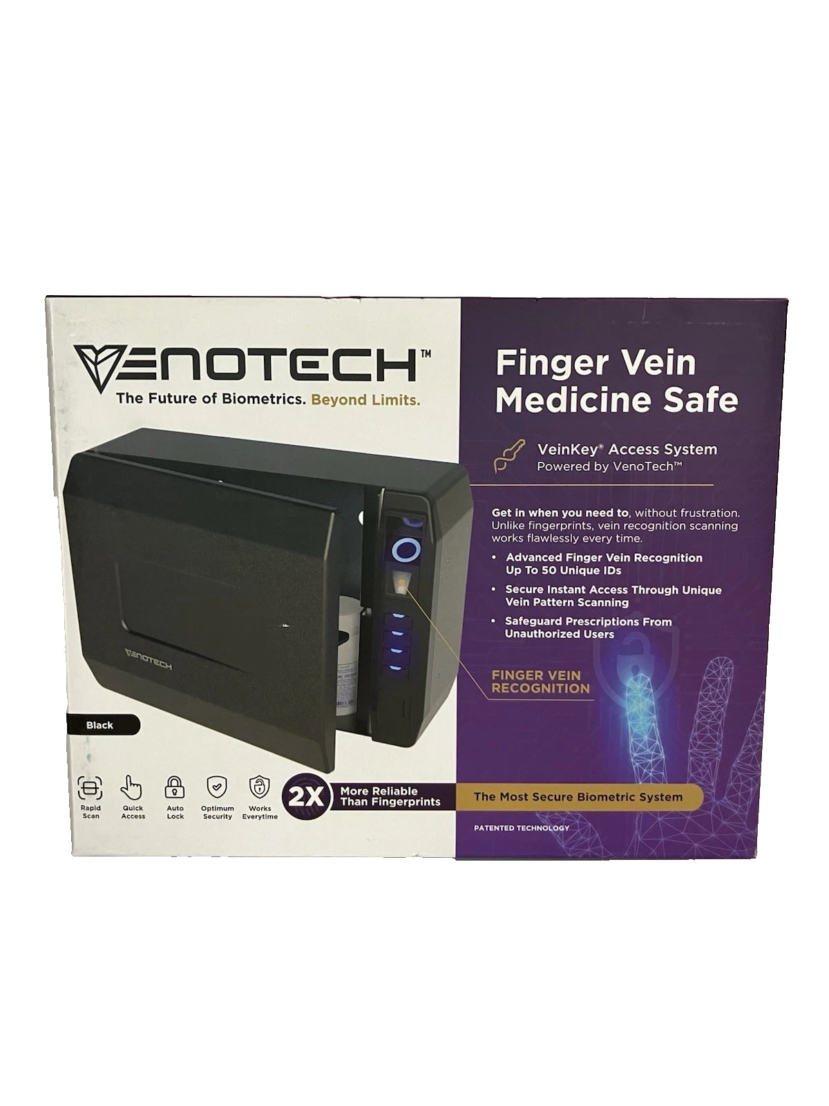 VenoTech Biometric Medicine Safe Advanced Finger Vein Recognition Access NEW