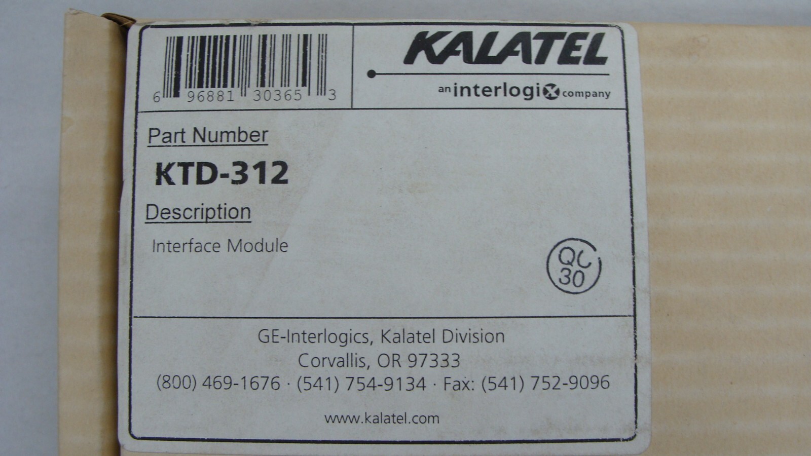 GE INTERLOGIX KALATEL KTD-312 INTERFACE MODULE NEW