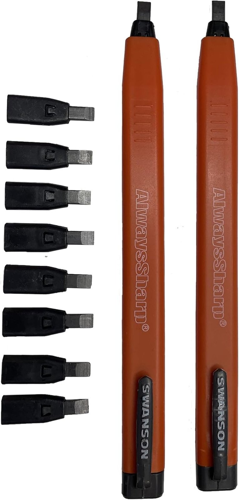 Co CP216 Alwayssharp Refillable Mechanical Carpenter Pencil, Two Pack, with 8 Mo