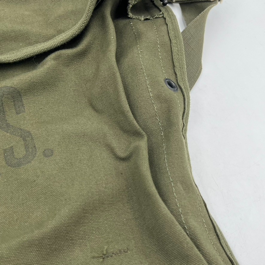 Vintage U.S. ARMY Map Dispatch? Field Bag Case Crossbody Strap Olive Green