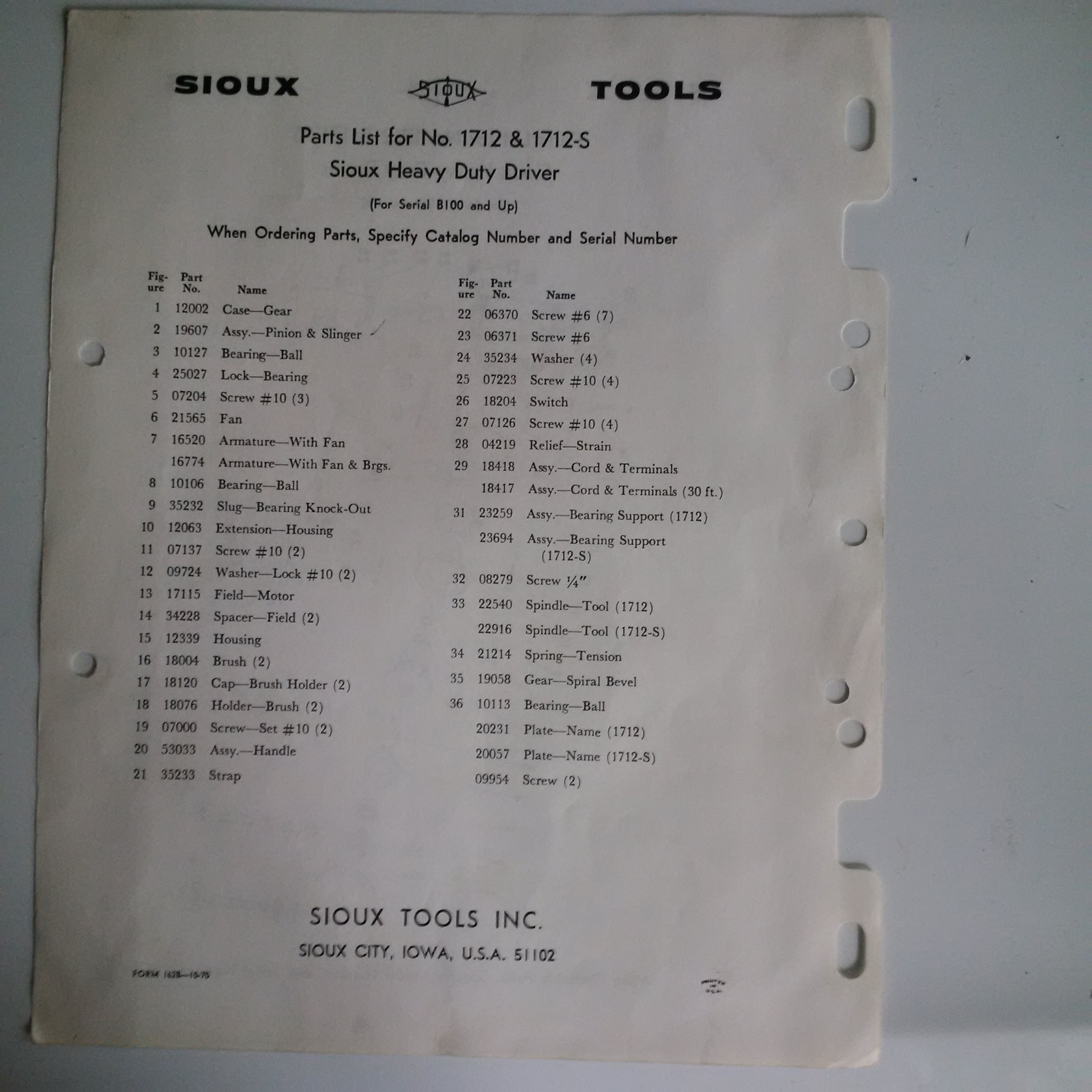 SIOUX 19622