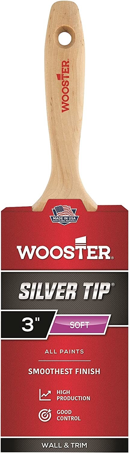 Wooster Genuine 3" Silver Tip Flat Paintbrush - 5222-3