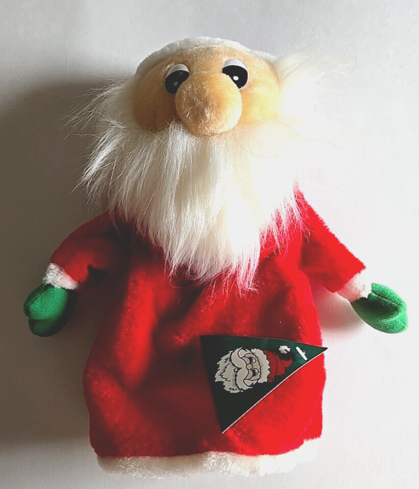 VTG 1992 Swank Santa Claus Auto Ice Snow Scraper Mitt Plush New with Tag
