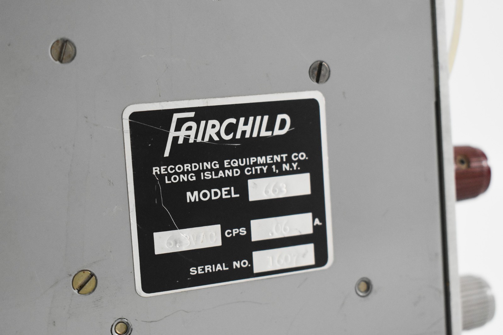 Vintage 1960's Fairchild 663 Optical Compressor Limiter Solid State