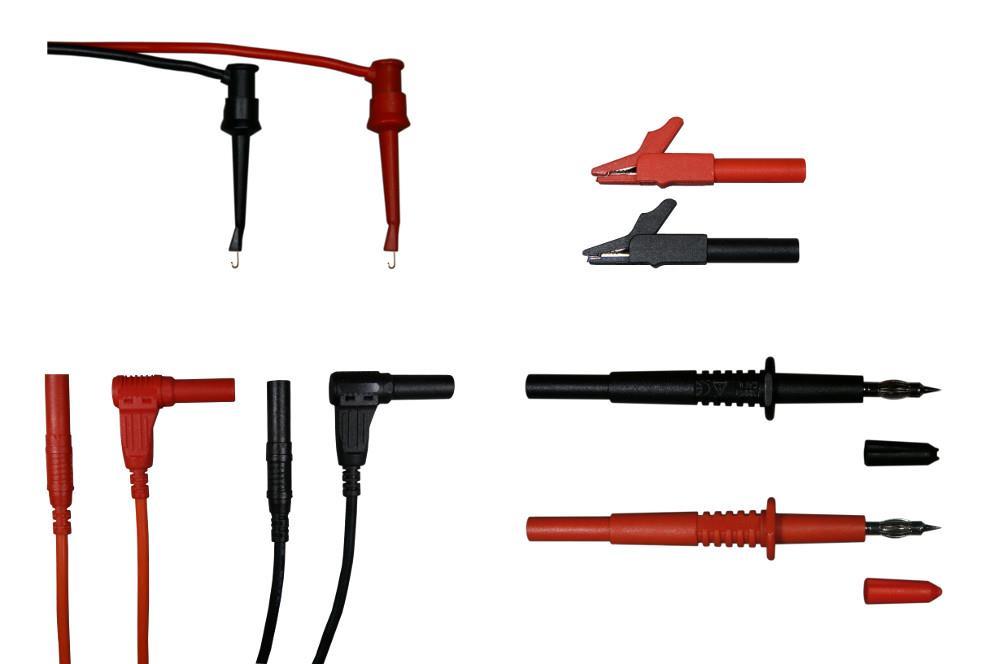 Test Lead Kit #2 SILICONE for DMM by Fluke, Craftsman, etc. (#588-002)