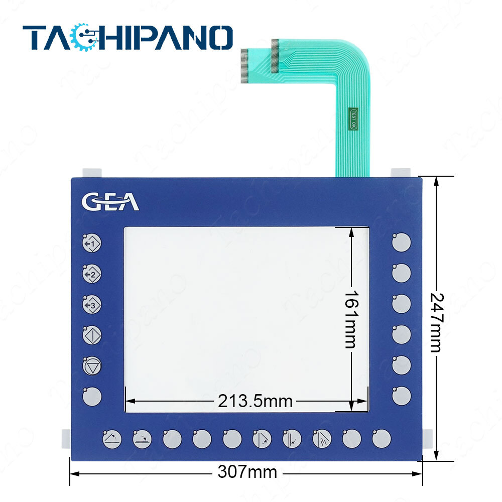 Membrane Keyboard For B&R 4PP480.1043-K09 with Touch Screen Panel