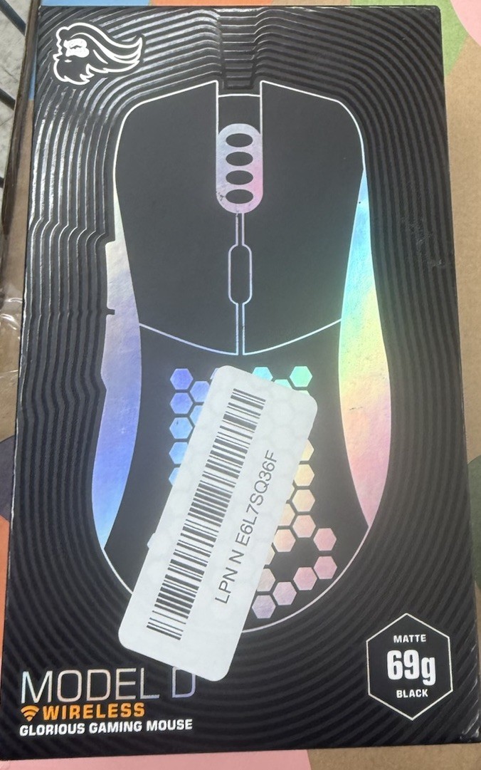 Glorious Model D Wireless Gaming Mouse White, RGB, Adjustable DPI, 6 Buttons