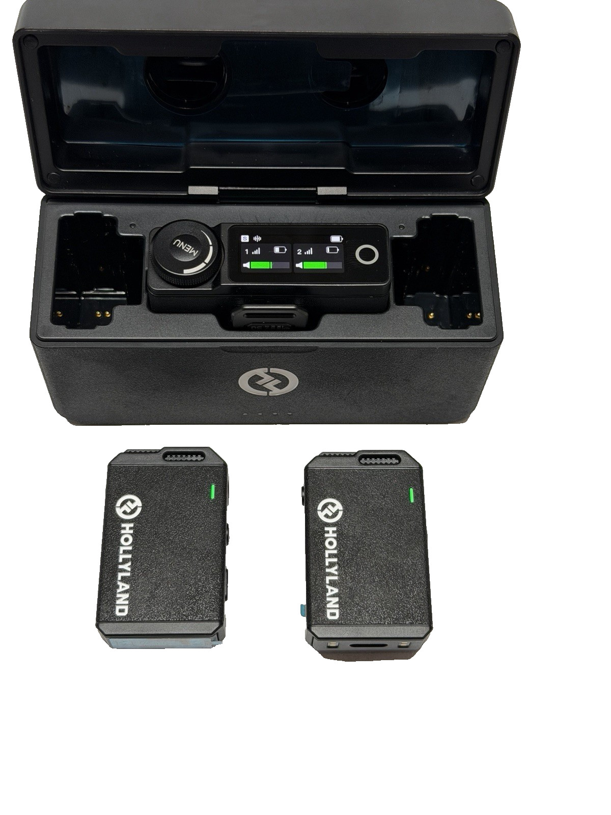 Hollyland Lark Max Duo Wireless Lavalier Microphone System DSLR iPhone Android