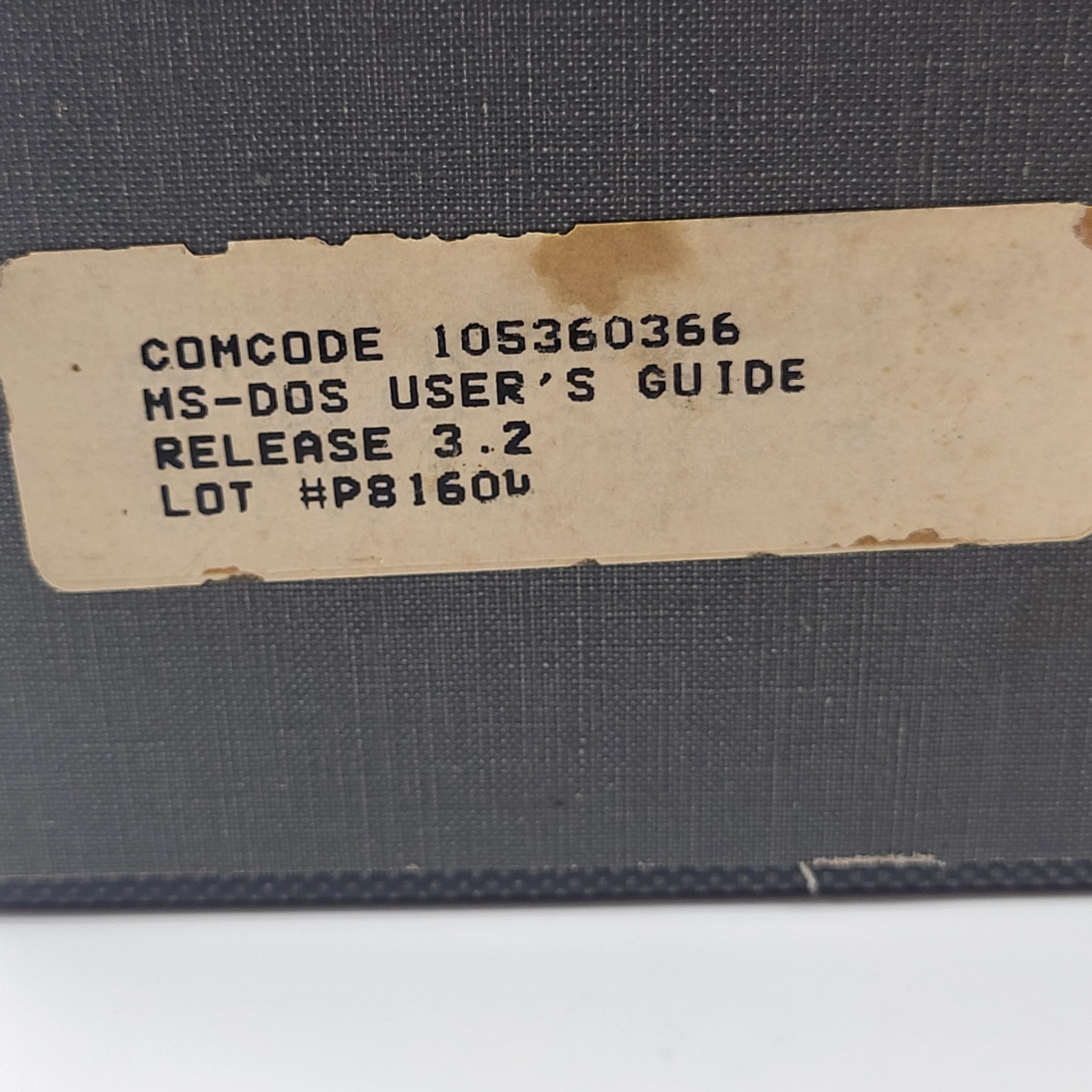AT&T Microsoft MS-DOS v3.2 Factory Sealed 2-Disk Set User Guide 6300