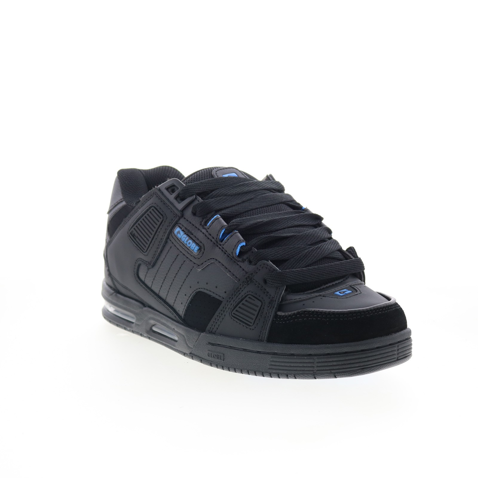 Globe Sabre GBSABR Mens Black Leather Skate Inspired Sneakers Shoes