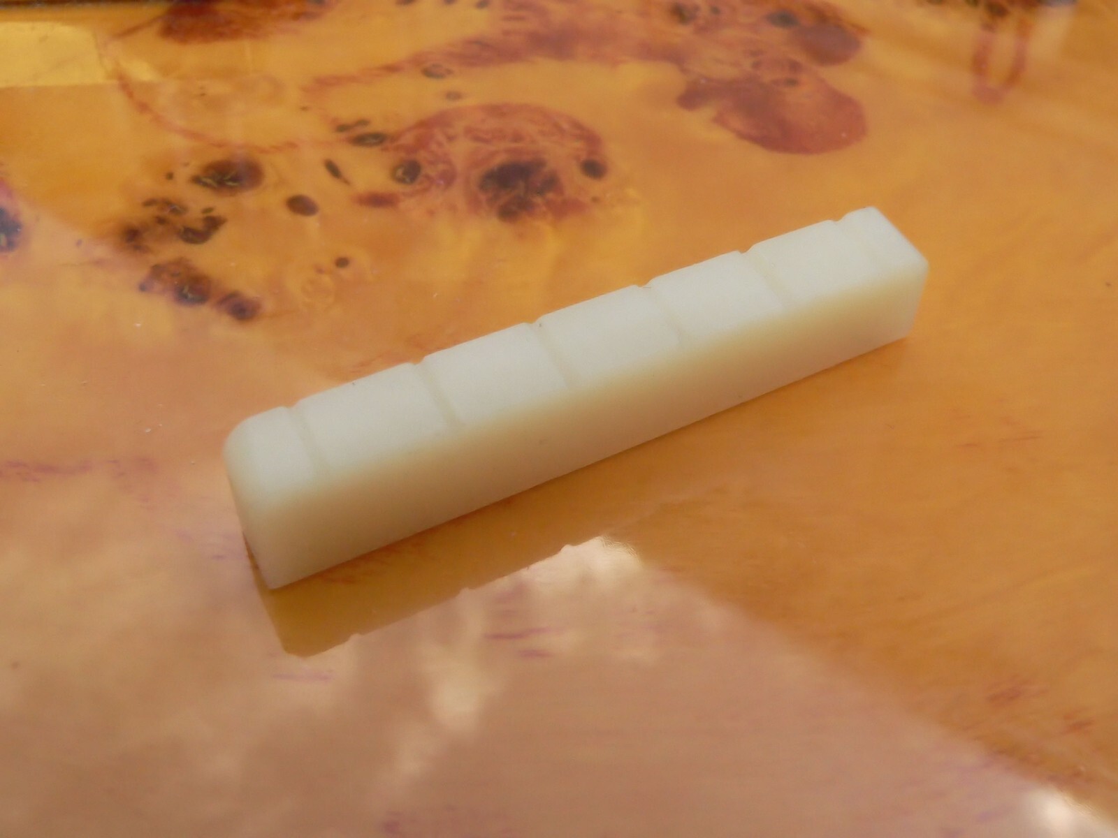 Premium Unbleached Cream Bone Nut for Classical guitar 52mm Ivory colour