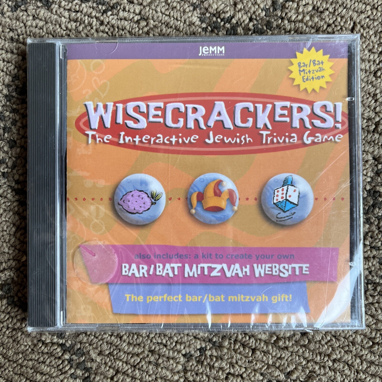 Wisecrackers! The Interactive Jewish Trivia Game PC MAC CD bar bat mitzvah NEW