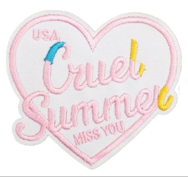 Taylor Swift Cruel Summer Iron On Patch Embroidered Badge Emblem