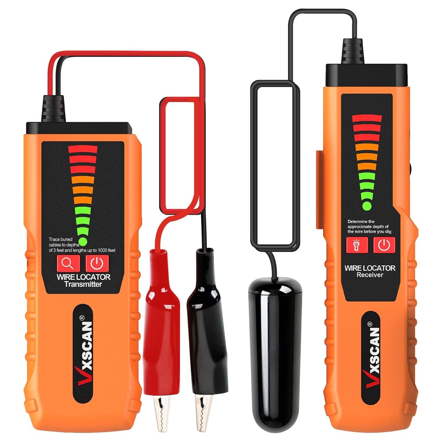 VXSCAN F04 Underground Cable Wire Locator Tracker Lan With Earphone Cable Tester